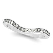 18K White Gold 1/5 ct tw Diamond Wedding Ring