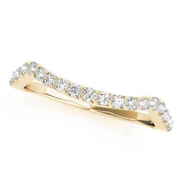 18K Yellow Gold 1/5 ct tw Diamond Wedding Ring