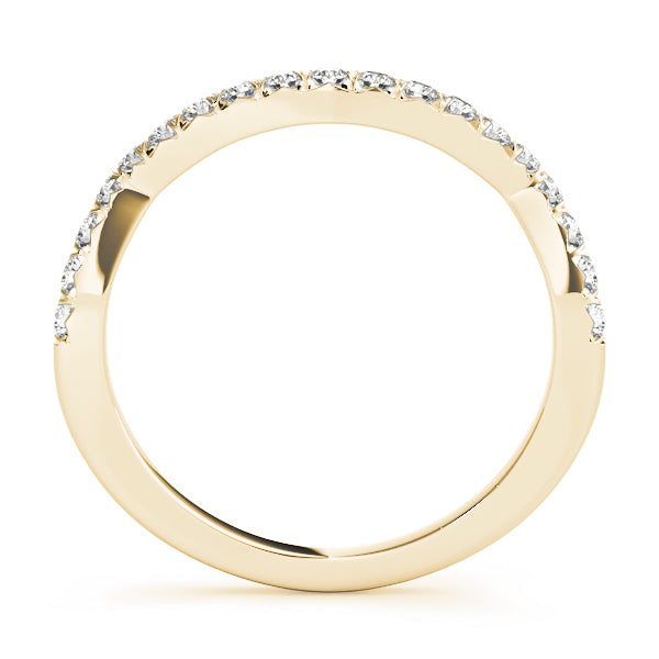 14K Yellow Gold 1/5 ct tw Diamond Wedding Ring