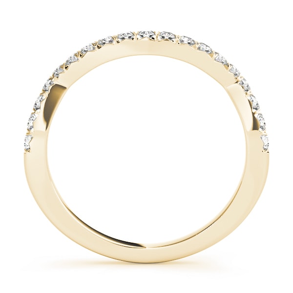 18K Yellow Gold 1/5 ct tw Diamond Wedding Ring