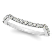 Platinum 1/5 ct tw Diamond Wedding Ring