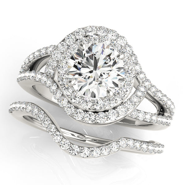 Halo Diamond Engagement Ring