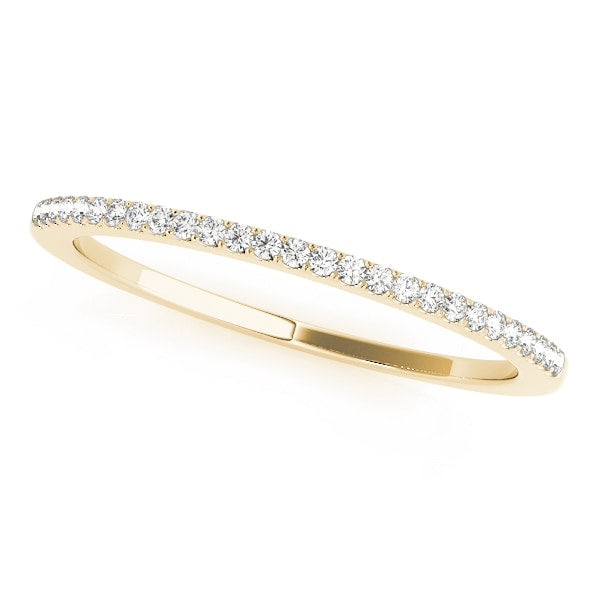 18K Yellow Gold 1/10 ct tw Diamond Wedding Ring