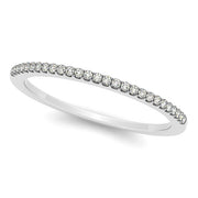 14K White Gold 1/10 ct tw Diamond Wedding Ring