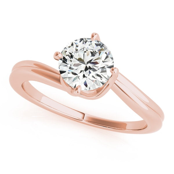 14K Rose Gold 1 1/4 ct tw Solitaire Diamond Engagement Ring