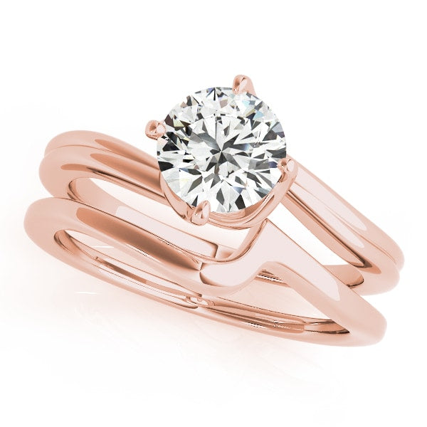 18K Rose Gold 1 1/4 ct tw Solitaire Diamond Engagement Ring