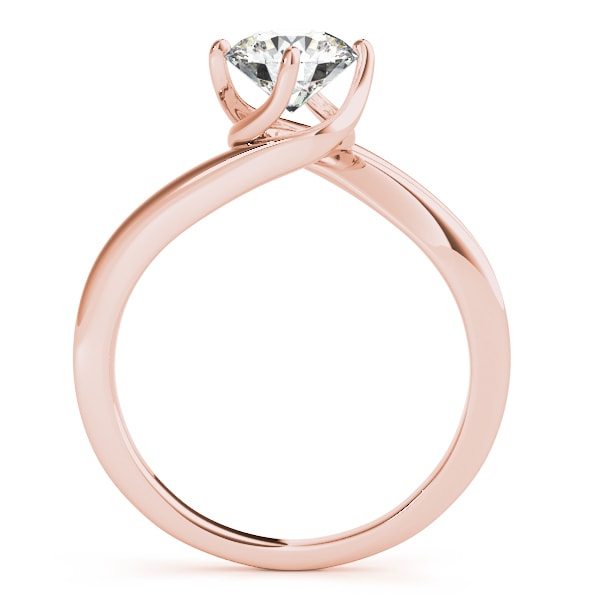 18K Rose Gold 1 1/4 ct tw Solitaire Diamond Engagement Ring