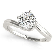 18K White Gold 1 1/4 ct tw Solitaire Diamond Engagement Ring