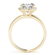 18K Yellow Gold 5/8 ct tw Halo Diamond Engagement Ring