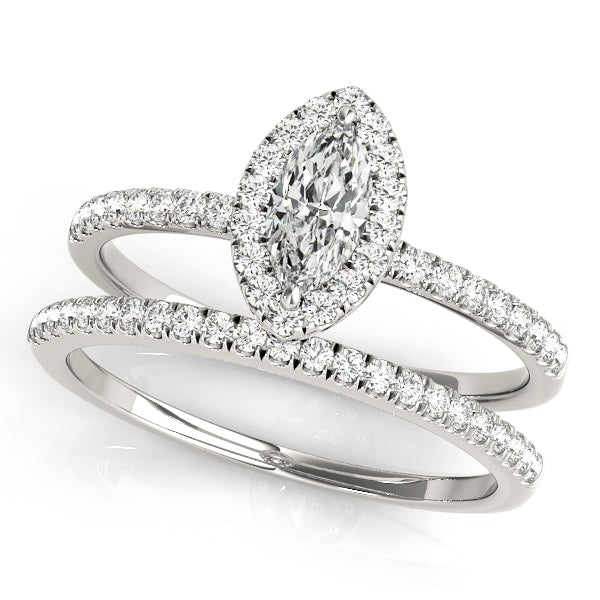 Halo Diamond Engagement Ring