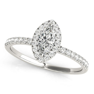 Halo Diamond Engagement Ring