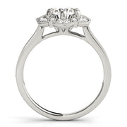 Halo Diamond Engagement Ring