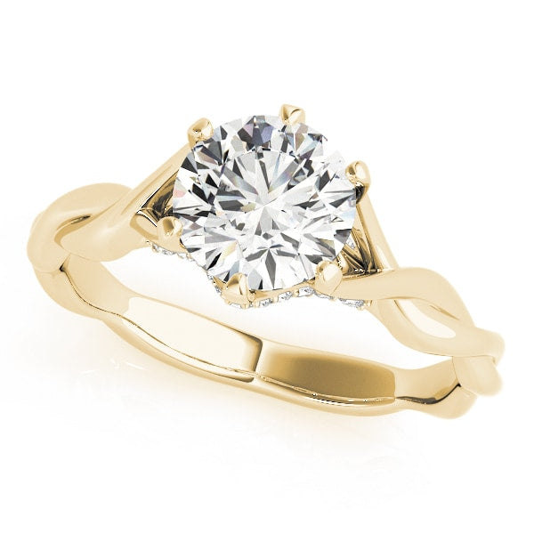 18K Yellow Gold 1 ct tw Solitaire Diamond Engagement Ring