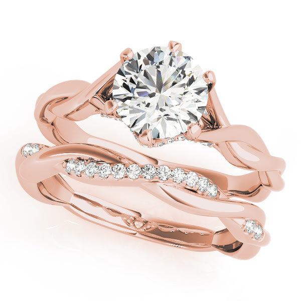 14K Rose Gold 1 ct tw Solitaire Diamond Engagement Ring