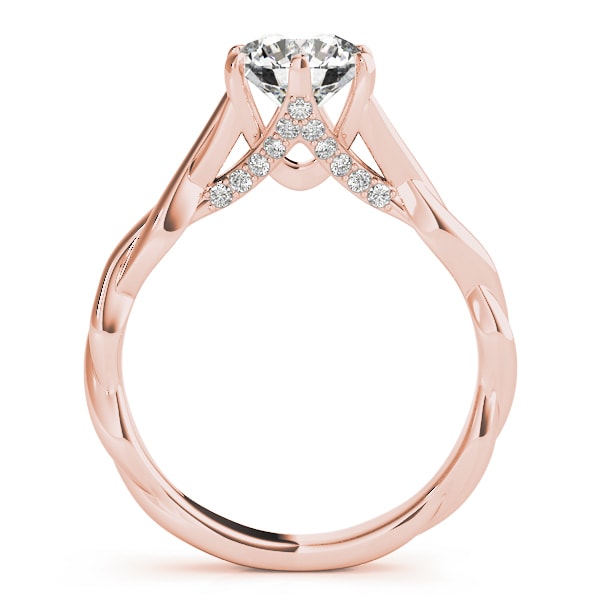 18K Rose Gold 1 ct tw Solitaire Diamond Engagement Ring