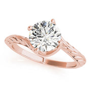 14K Rose Gold 1 ct tw Solitaire Diamond Engagement Ring