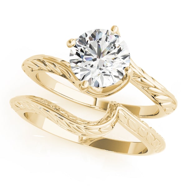 14K Yellow Gold 1 ct tw Solitaire Diamond Engagement Ring