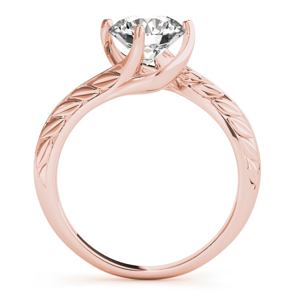 18K Rose Gold 1 ct tw Solitaire Diamond Engagement Ring