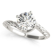 18K White Gold 1 ct tw Solitaire Diamond Engagement Ring