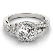 Halo Diamond Engagement Ring
