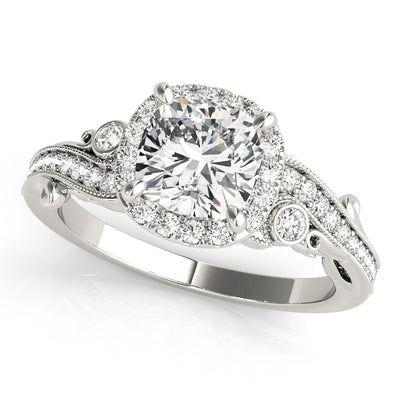 Halo Diamond Engagement Ring
