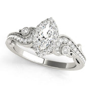 Halo Diamond Engagement Ring