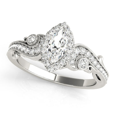 Halo Diamond Engagement Ring