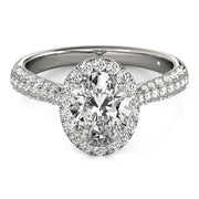 Halo Diamond Engagement Ring