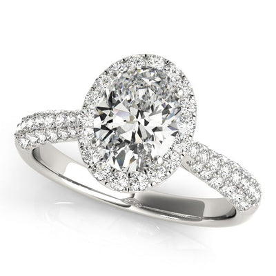 Halo Diamond Engagement Ring