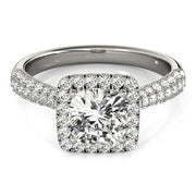Halo Diamond Engagement Ring