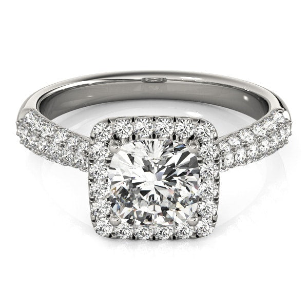 Halo Diamond Engagement Ring