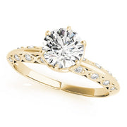 18K Yellow Gold 1 ct tw Vintage Diamond Engagement Ring