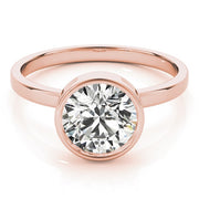 18K Rose Gold 1 ct tw Solitaire Diamond Engagement Ring