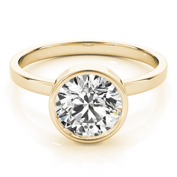 18K Yellow Gold 1 ct tw Solitaire Diamond Engagement Ring