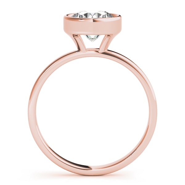 18K Rose Gold 1 ct tw Solitaire Diamond Engagement Ring
