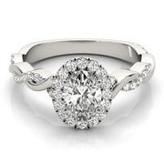 Halo Diamond Engagement Ring