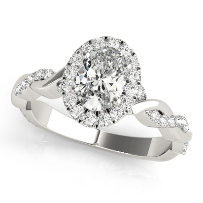 Halo Diamond Engagement Ring