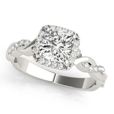 Halo Diamond Engagement Ring