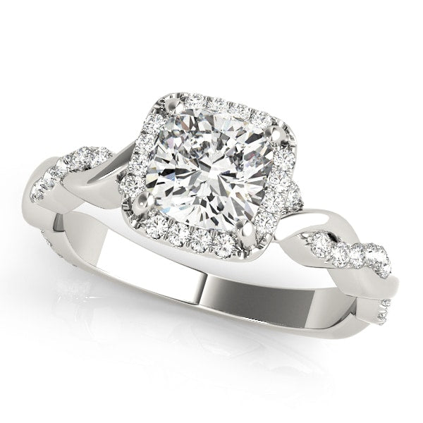 Halo Diamond Engagement Ring