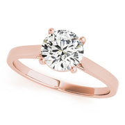 14K Rose Gold 1 ct tw Solitaire Diamond Engagement Ring