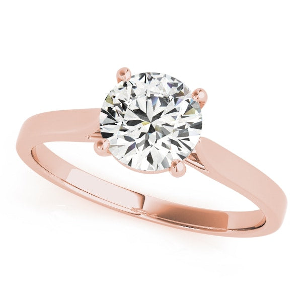 14K Rose Gold 1 ct tw Solitaire Diamond Engagement Ring