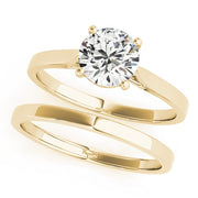 18K Yellow Gold 1 ct tw Solitaire Diamond Engagement Ring