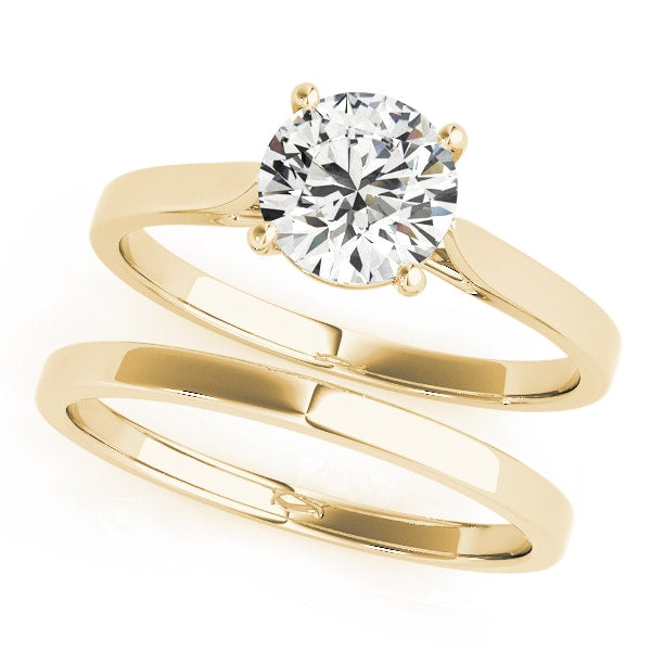18K Yellow Gold 1 ct tw Solitaire Diamond Engagement Ring