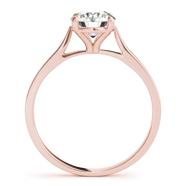 14K Rose Gold 1 ct tw Solitaire Diamond Engagement Ring