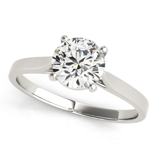 18K White Gold 1 ct tw Solitaire Diamond Engagement Ring