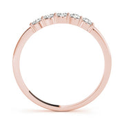 14K Rose Gold 1/20 ct tw Diamond Wedding Ring