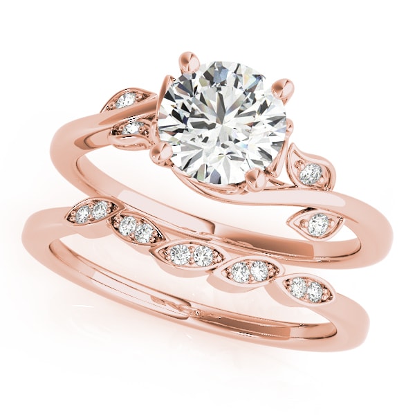14K Rose Gold 1 5/8 ct tw Solitaire Diamond Engagement Ring
