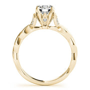 14K Yellow Gold 7/8 ct tw Solitaire Diamond Engagement Ring