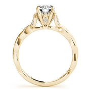 14K Yellow Gold 7/8 ct tw Solitaire Diamond Engagement Ring
