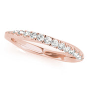 14K Rose Gold 1/5 ct tw Diamond Wedding Ring